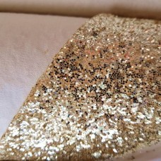 Ткань Глиттер на хб плотный крупный (золото)